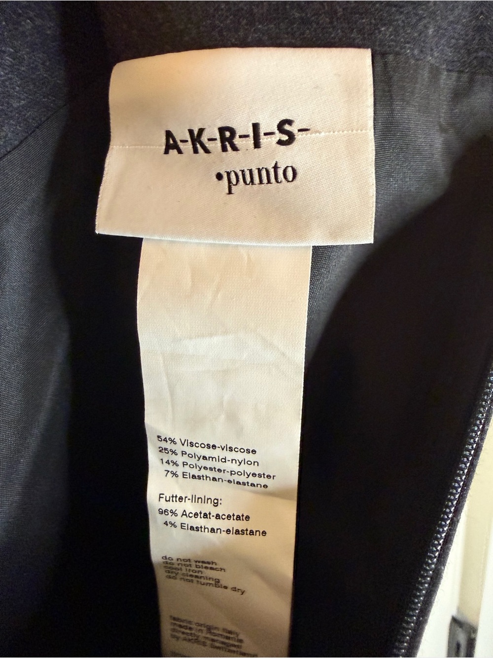 Akris Punto Charcoal A-Line Flared Skirt - Picture 5 of 13